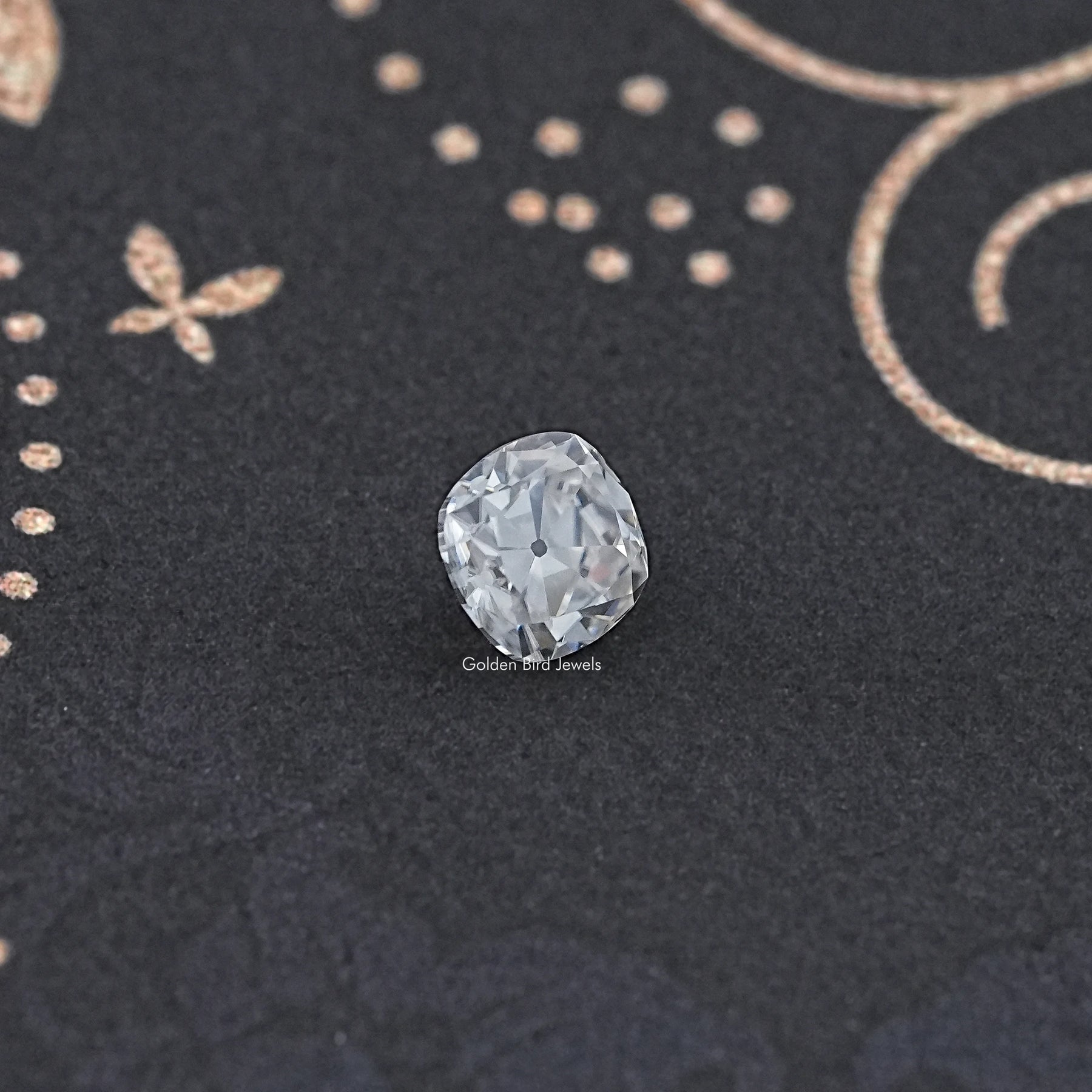 Colorless Old Mine Cushion Loose Moissanite Stone