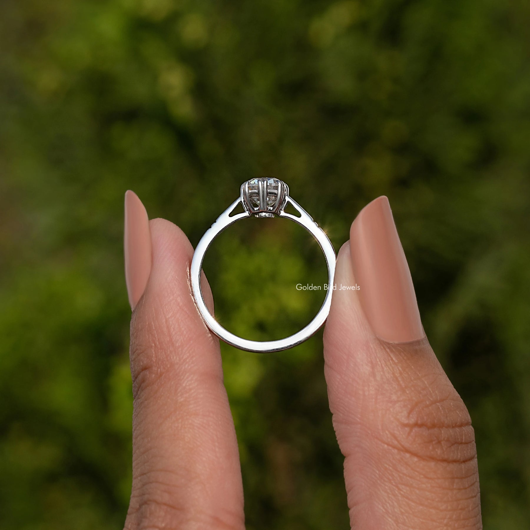 Old Mine Cushion Cut Bridal Ring For Women