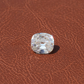 Close View Of Colorless Old Mine Cushion Cut Loose Stone
