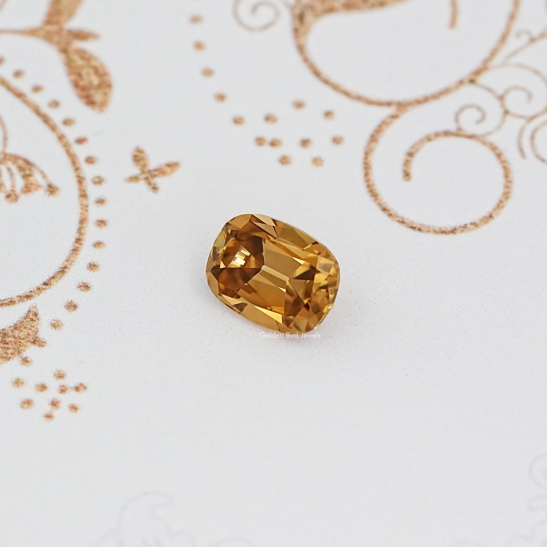 Top View of Cushion Cut Loose Moissanite
