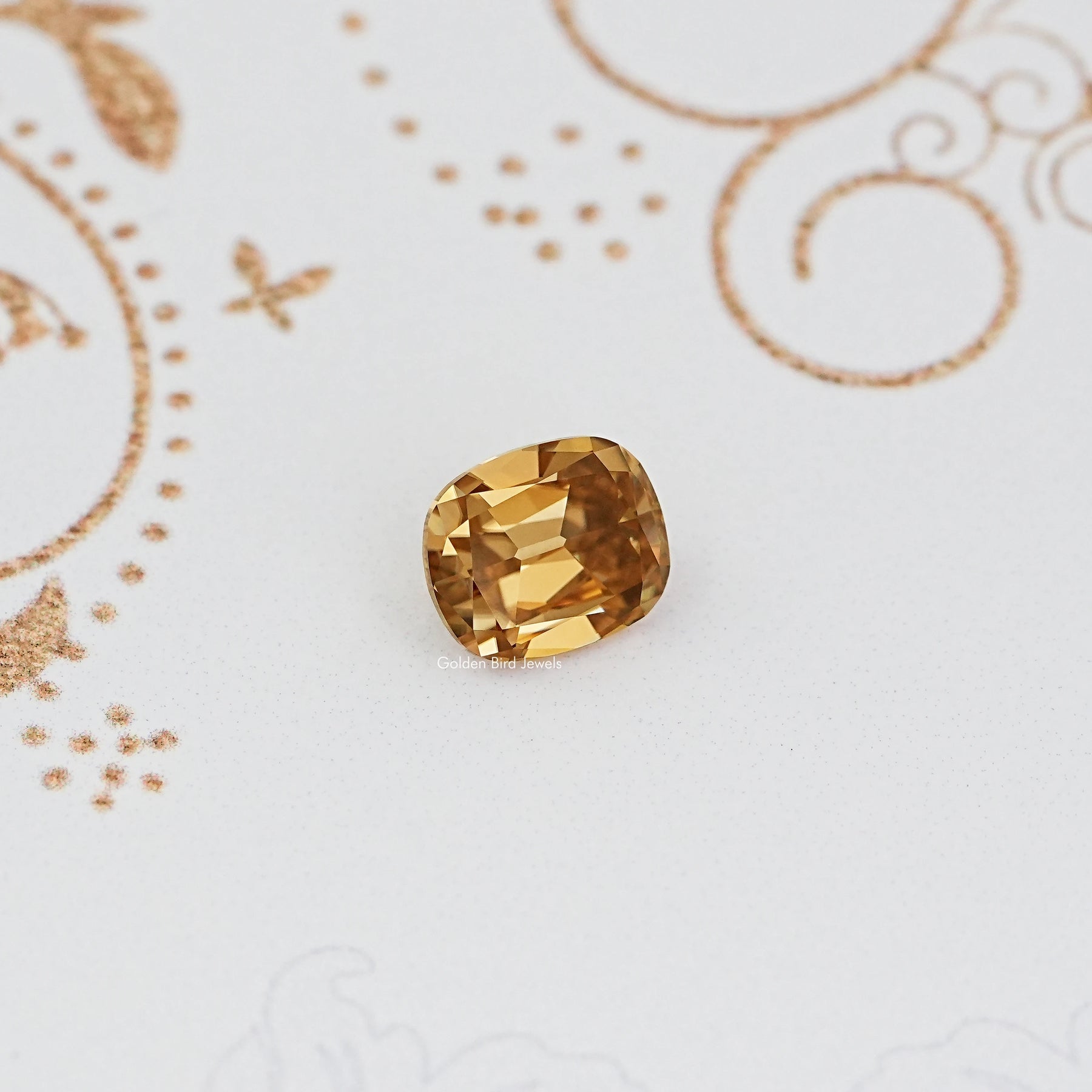Top View of Cushion Cut Loose Moissanite