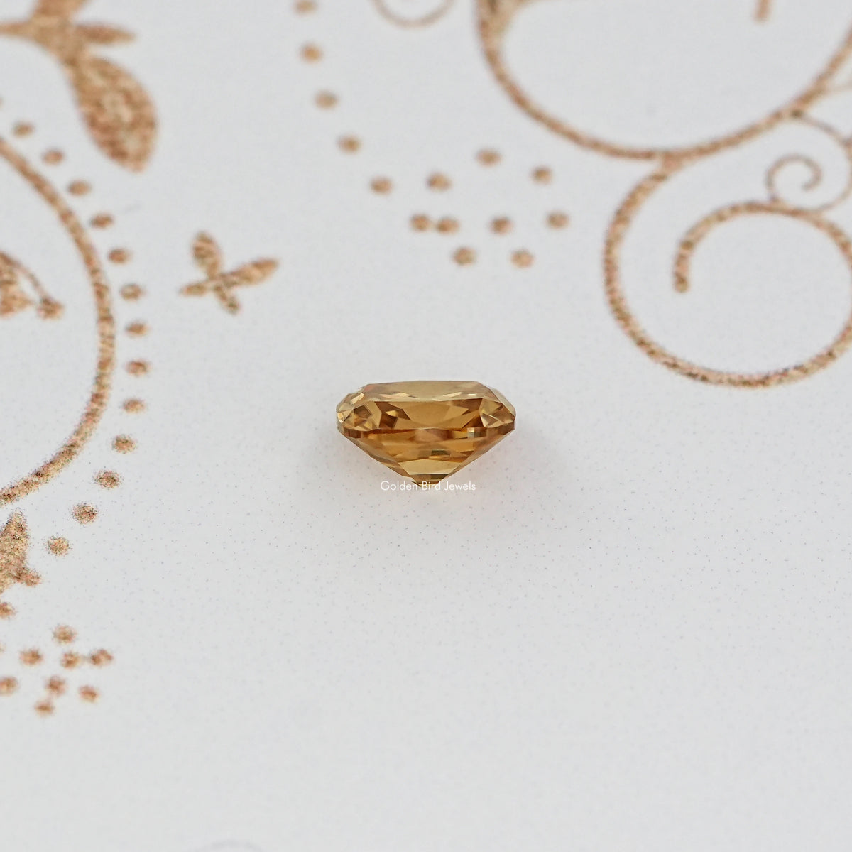 Side View Of Old Mine Cushion Loose Moissanite Stone