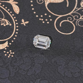Top View of Emerald Cut Loose Moissanite