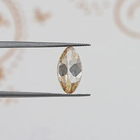 Side View Of Yellow Old Mine Moval Loose Moissanite