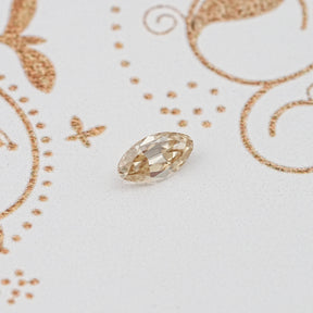 Top View of Moval Cut Loose Moissanite