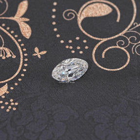 Colorless Old Mine Cut Moval Loose Moissanite