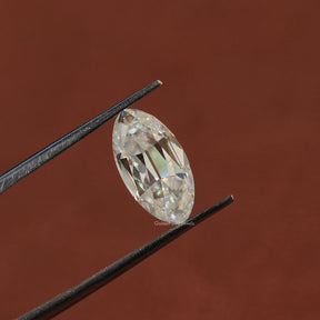 In Tweezer View Of Moissanite Old Mine Moval Cut Stone