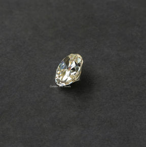 Cross View Of Moissanite Old Mine Oval Loose Stone