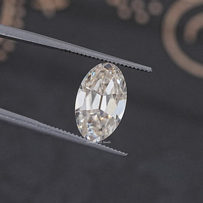 Old Mine Oval Cut Loose Moissanite Stone