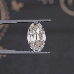 Old Mine Oval Moissanite Loose Stone