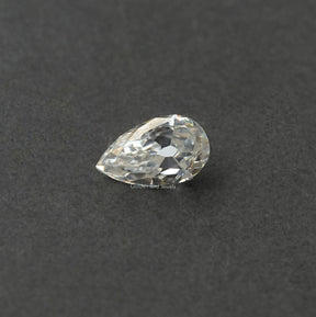 View Of Old Mine Pear Cut Loose Moissanite