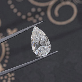 Old Mine Pear Cut Loose Moissanite