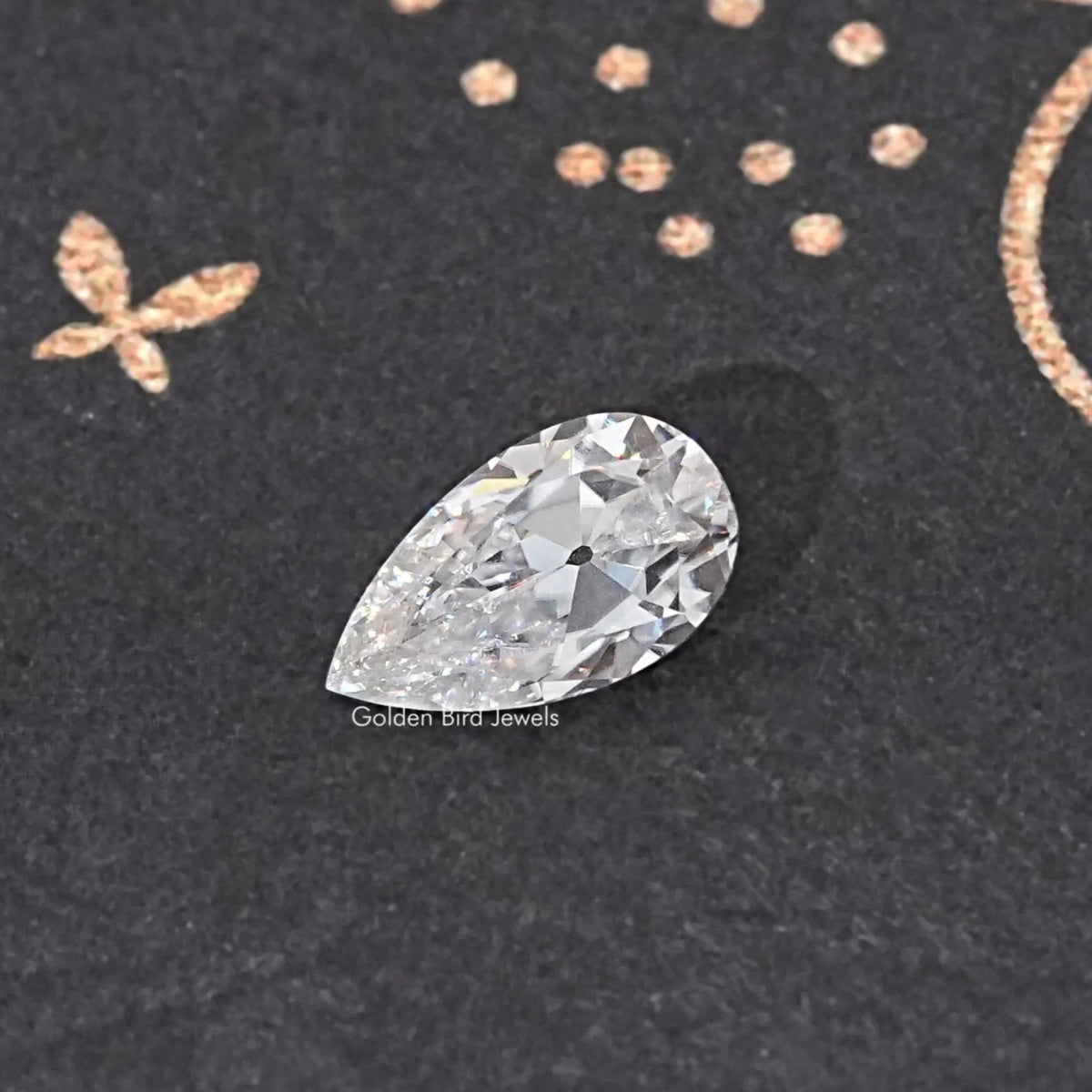 Old Mine Pear Cut Loose Moissanite