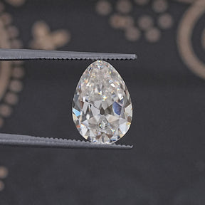 Old Mine Pear Cut Loose Moissanite