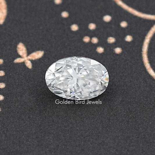 Crushed Ice Oval Moissanite Loose Stone
