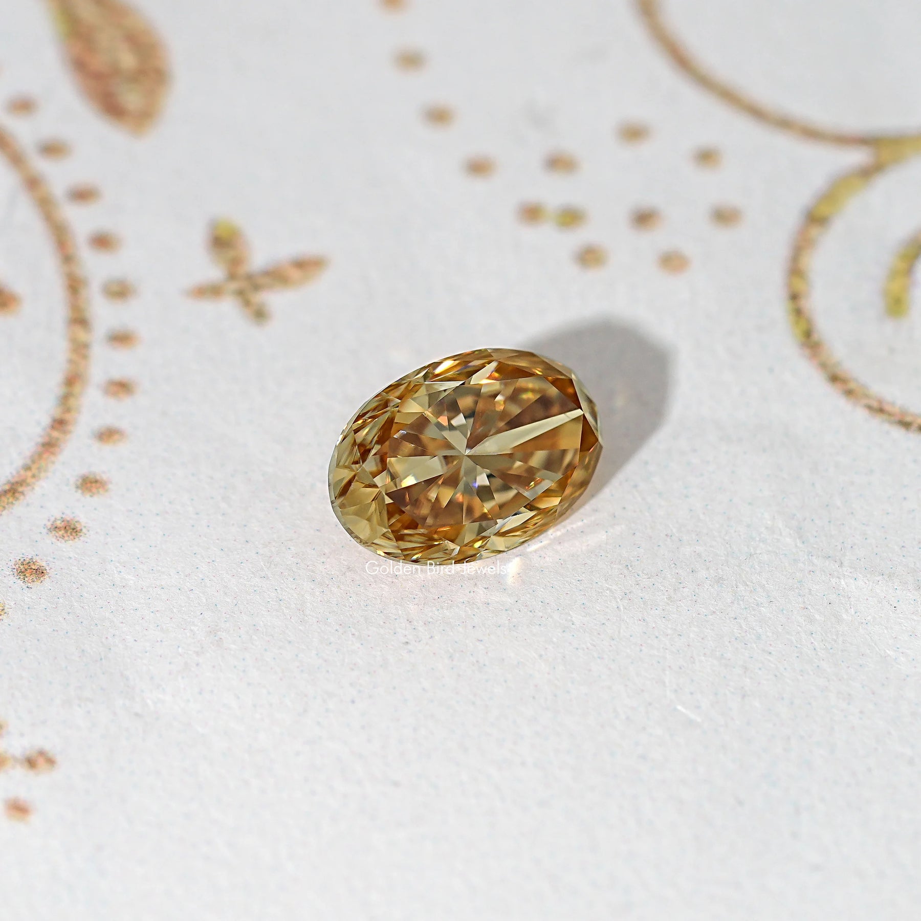 Champagne Oval Moissanite Loose Stone