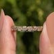 Pear And Round Moissanite Eternity Band