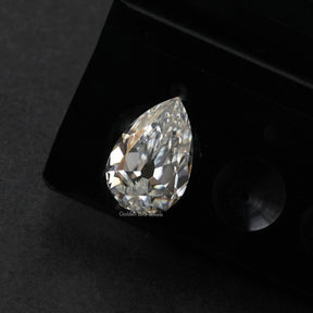 Near Colorless Old Mine Pear Cut Loose Stone