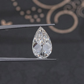Old Mine Pear Cut Loose Moissanite