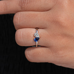 Pear Cut Gemstone Toi Moi Engagement Ring