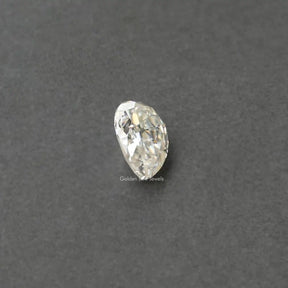 Cross view of  Moissanite Pear Shaped Loose Stone
