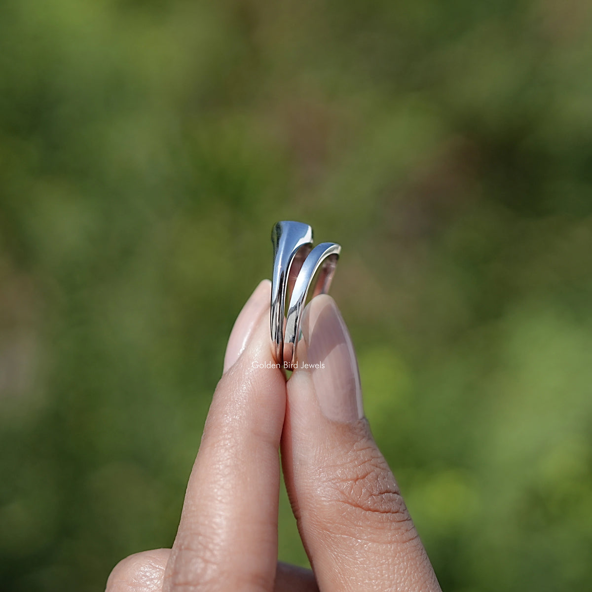 Pear Shaped Gemstone Bridal Ring Set