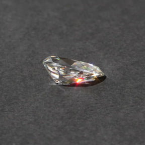 Side View Of Pear Shaped Loose Moissanite Stone