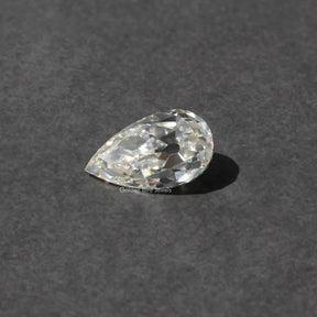 Top View Of Pear Cut Loose Moissanite Stone