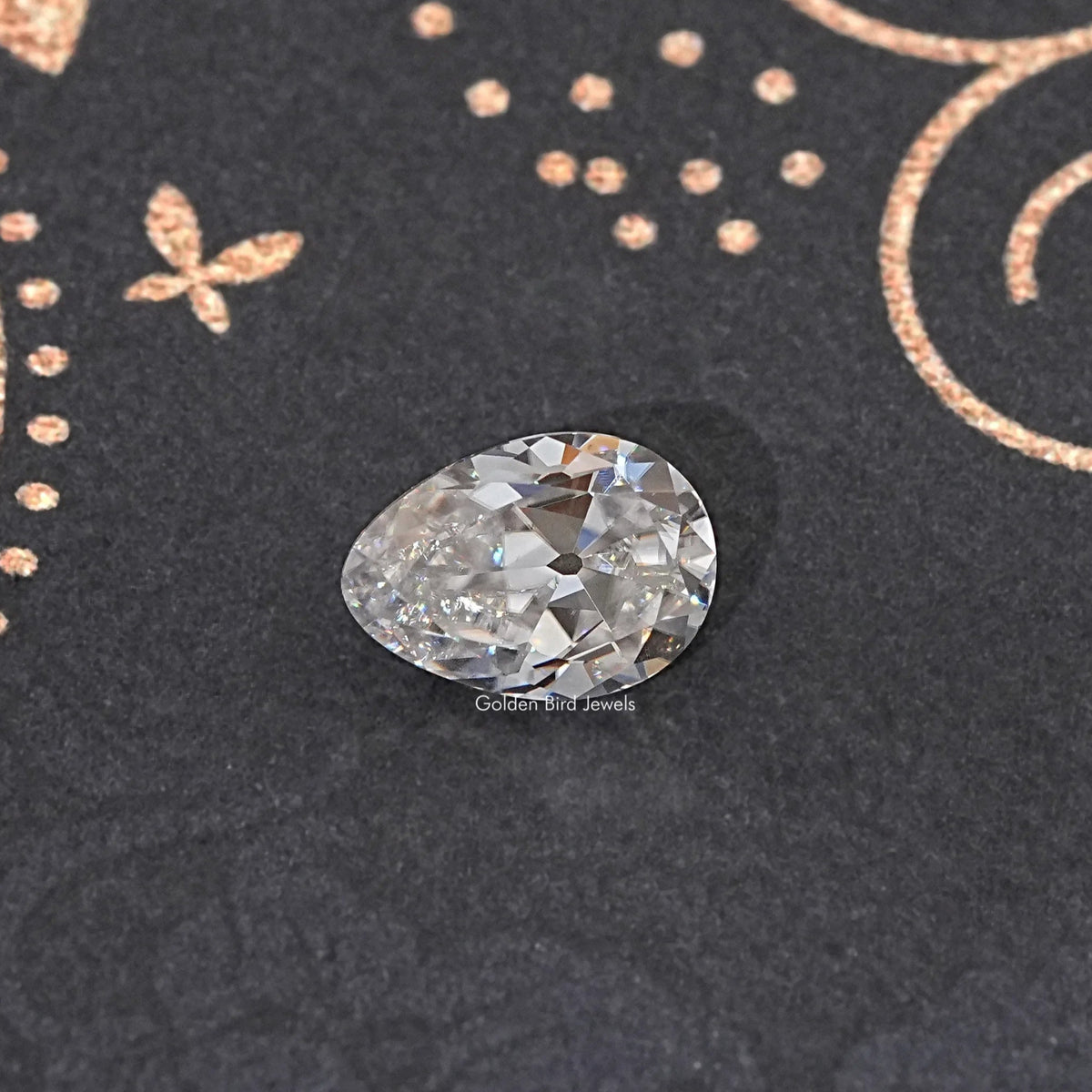 Old Mine Pear Cut Loose Moissanite