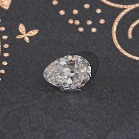 Old Mine Pear Cut Loose Moissanite