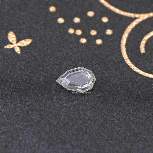 Step Cut Portrait Pear Moissanite Loose Stone