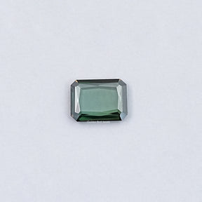View Of Portrait Cut Emerald Loose Moissanite 