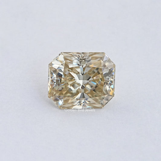 Yellow Radiant Cut Moissanite Loose Stone
