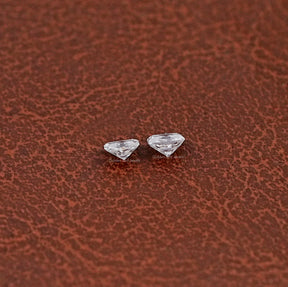 Side View Of Radiant Cut Lab Loose moissanite 
