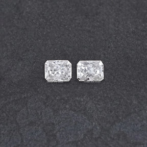 Radiant Cut Loose Moissanite Pair