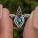 Rose Cut Pear Moissanite Engagement Ring