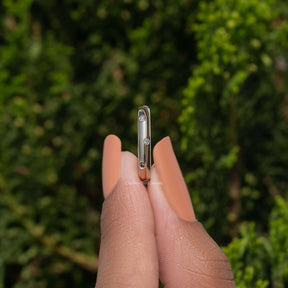 Side View Of Eternity Round Moissanite Flush Set Band
