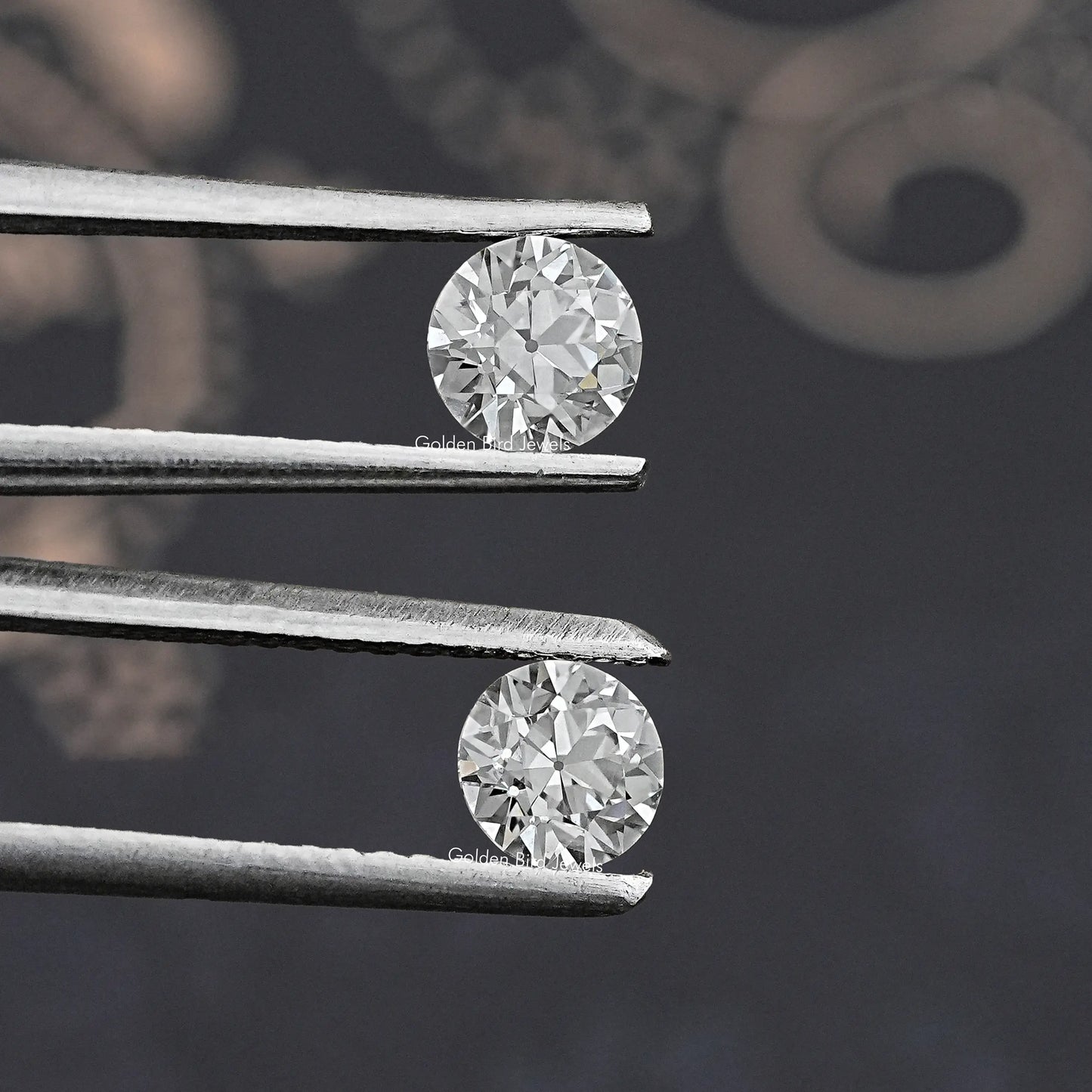Old European Round Diamond Matching Pair