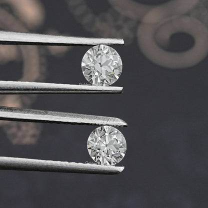 Old European Round Diamond Matching Pair