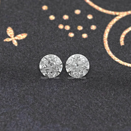 Old European Round Diamond Matching Pair