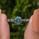 Round Shaped Moissanite Accent Ring