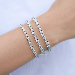 Round Cut Eco Friendly Diamond Tennis Bracelet