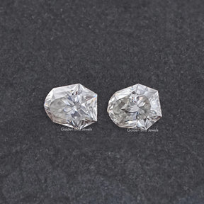 Shield Cut Moissanite Loose Matching Pair