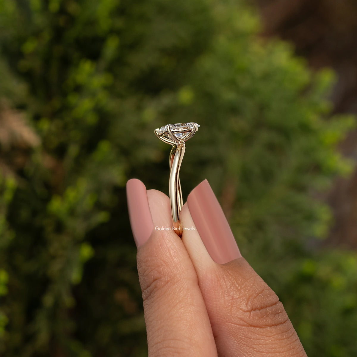 Oval And Pear Cut Lab Diamond Toi Et Moi Ring