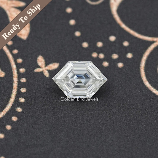 Step Cut Hexagon Moissanite Loose Stone