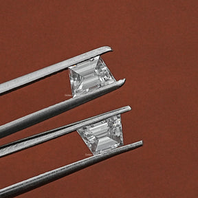 View Of Trapezoid Cut Lab Diamond Matching Pair