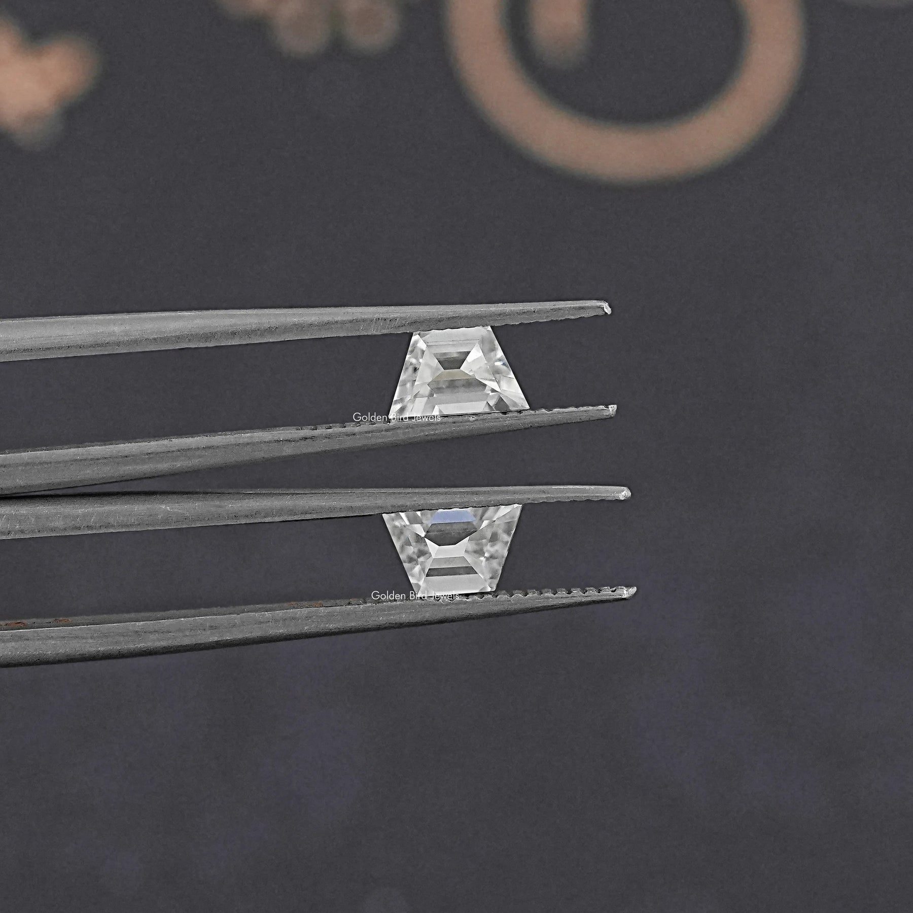 Step Cut Trapezoid Moissanite Matching Pair