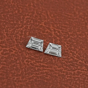 Detailed View Of Step Cut Trapezoid Cut Lab Diamonds