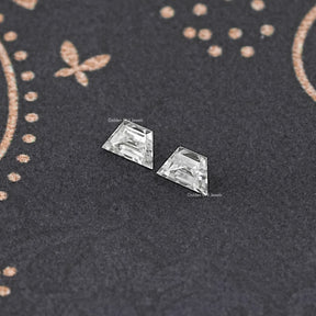 Step Cut Trapezoid Moissanite Matching Pair