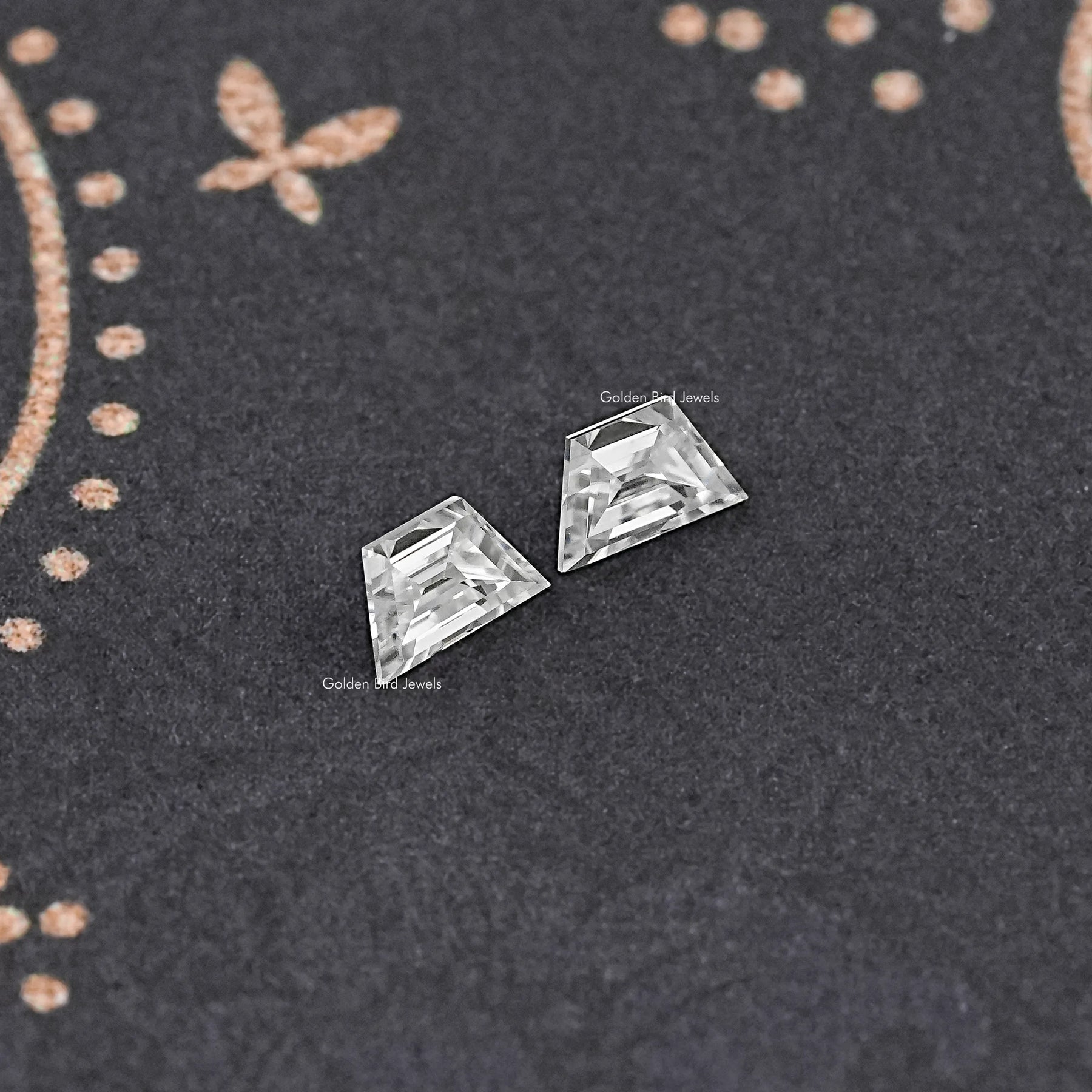 Step Cut Trapezoid Moissanite Matching Pair